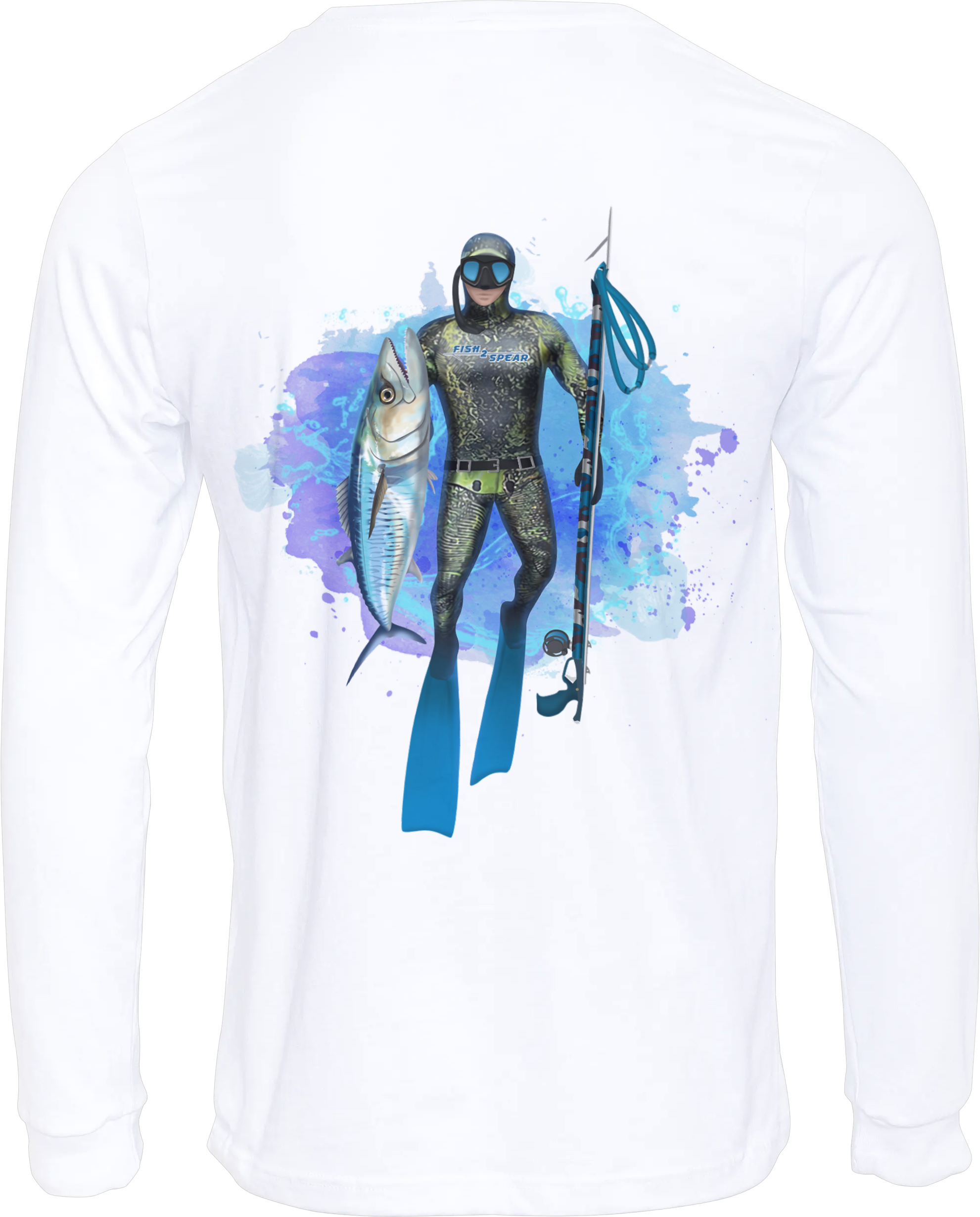 Ultimate Spearo Design Long Sleeves UV, Polyester T-shirt
